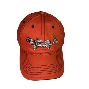 Savage Fishing NEW Burnt Orange Camo 6 Panel Cap Hook & Loop Adj Embroidered NEW